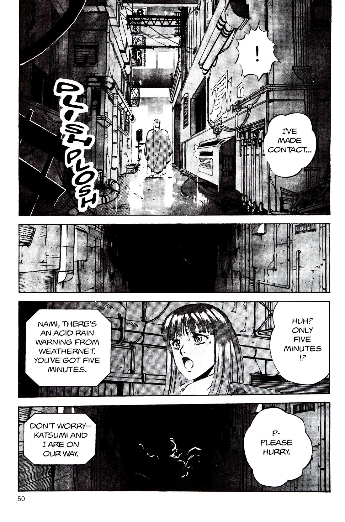 Silent Mobius Vol.4 Chapter 9 page 50 - Vol.4 Chapter 9: Premonition (Black & white version)