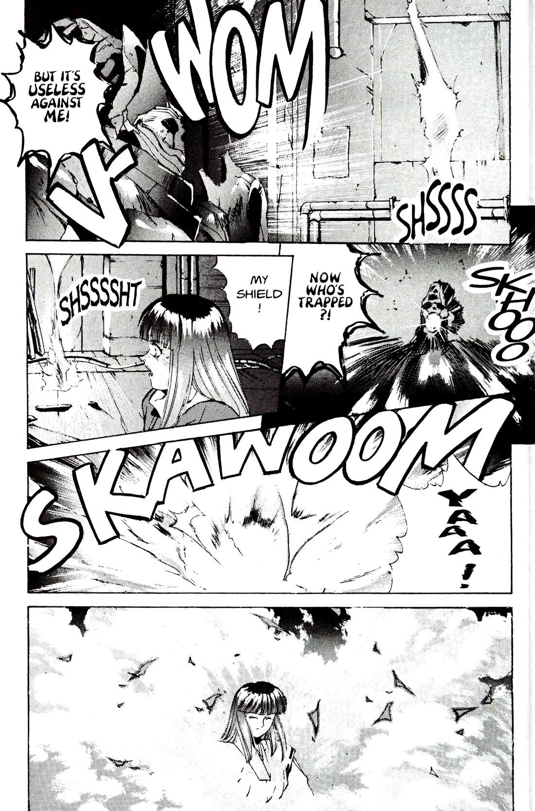 Silent Mobius Vol.4 Chapter 9 page 52 - Vol.4 Chapter 9: Premonition (Black & white version)