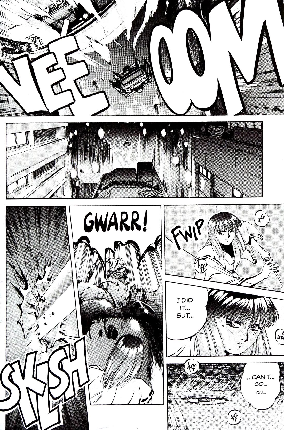 Silent Mobius Vol.4 Chapter 9 page 55 - Vol.4 Chapter 9: Premonition (Black & white version)