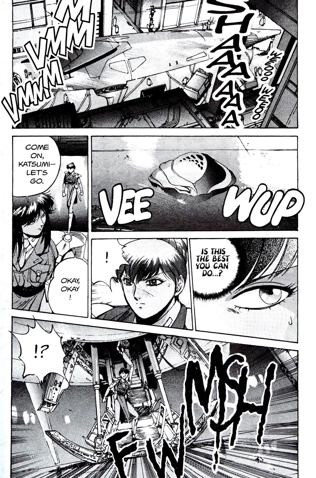 Silent Mobius Vol.4 Chapter 9 page 59 - Vol.4 Chapter 9: Premonition (Black & white version)
