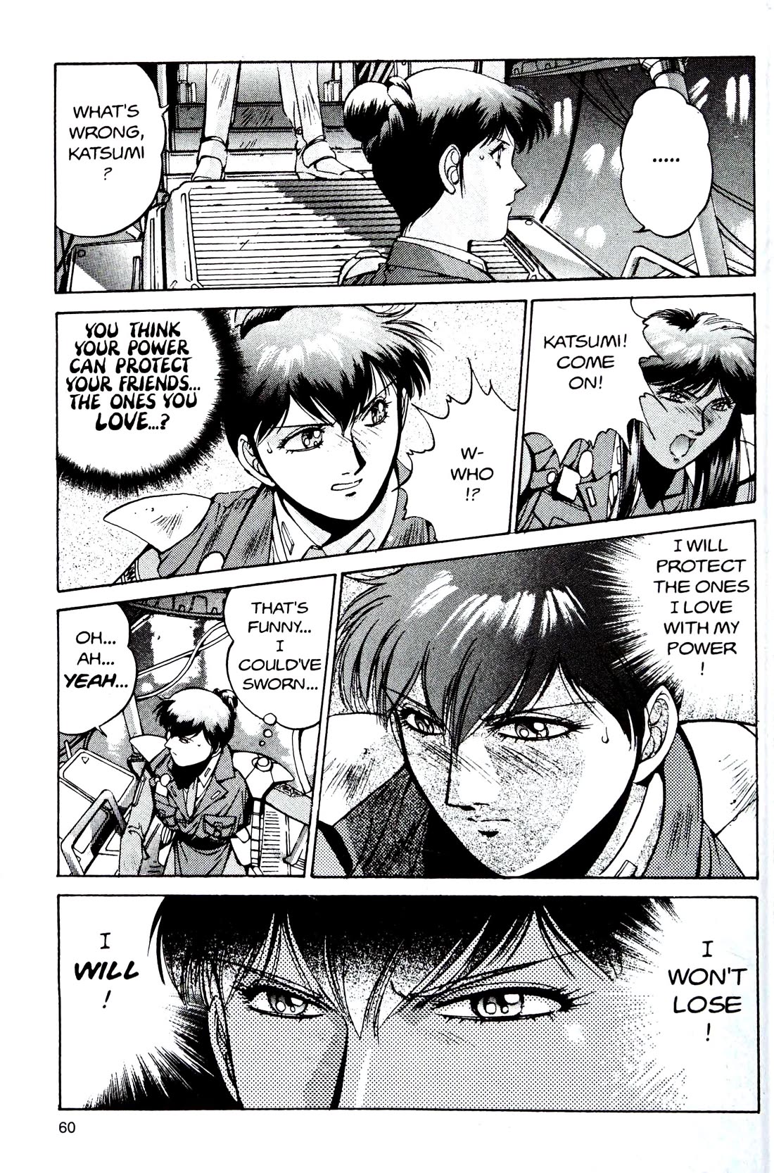 Silent Mobius Vol.4 Chapter 9 page 60 - Vol.4 Chapter 9: Premonition (Black & white version)