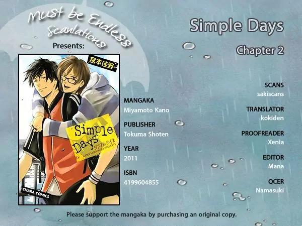 Simple Days Chapter 2 page 1 - Chapter 2