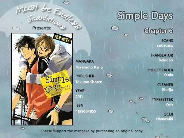 Simple Days Chapter 6 page 1 - Chapter 6