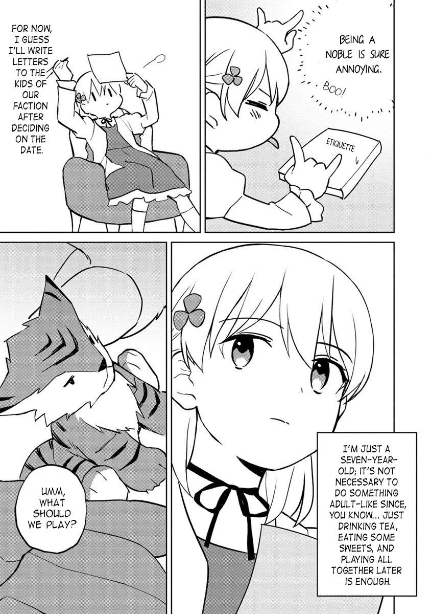Since I Have Been Reincarnated as the Daughter of a Duke, I, the "Girl Inside," Will Enjoy Being a Girl as Much as I Can! Chapter 11.2 page 7 - Chapter 11.2: The tea party at the palace
