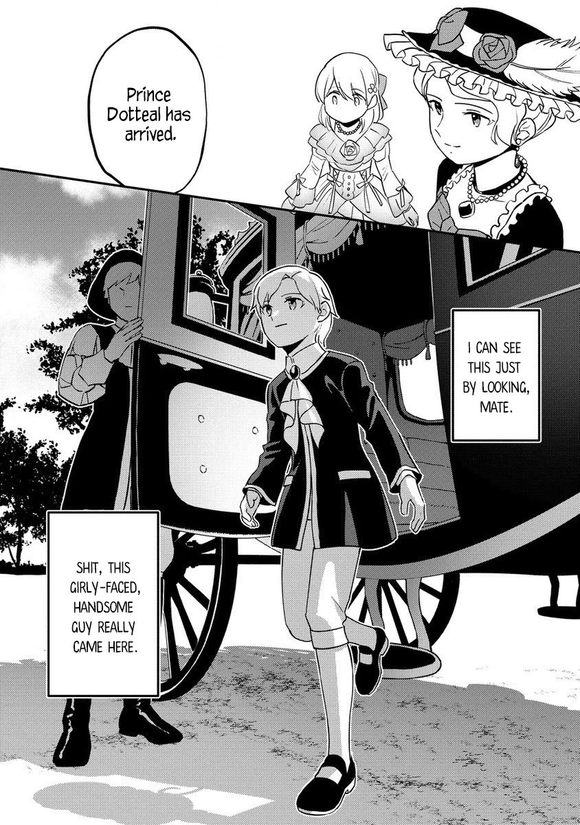 Since I Have Been Reincarnated as the Daughter of a Duke, I, the "Girl Inside," Will Enjoy Being a Girl as Much as I Can! Chapter 13.1 page 11 - Chapter 13.1: The tea party with the prince at our home