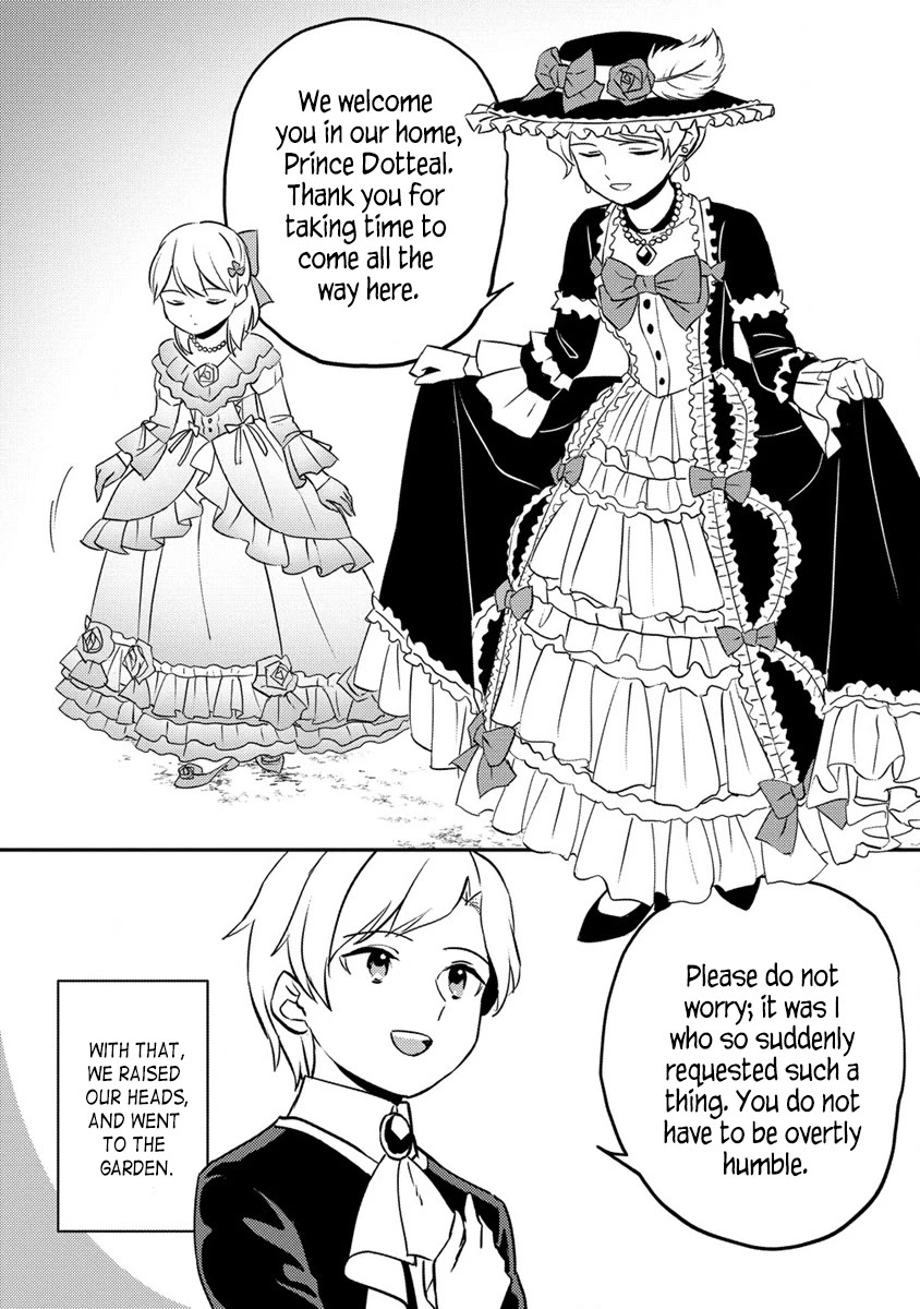 Since I Have Been Reincarnated as the Daughter of a Duke, I, the "Girl Inside," Will Enjoy Being a Girl as Much as I Can! Chapter 13.2 page 1 - Chapter 13.2: The tea party with the prince at our home