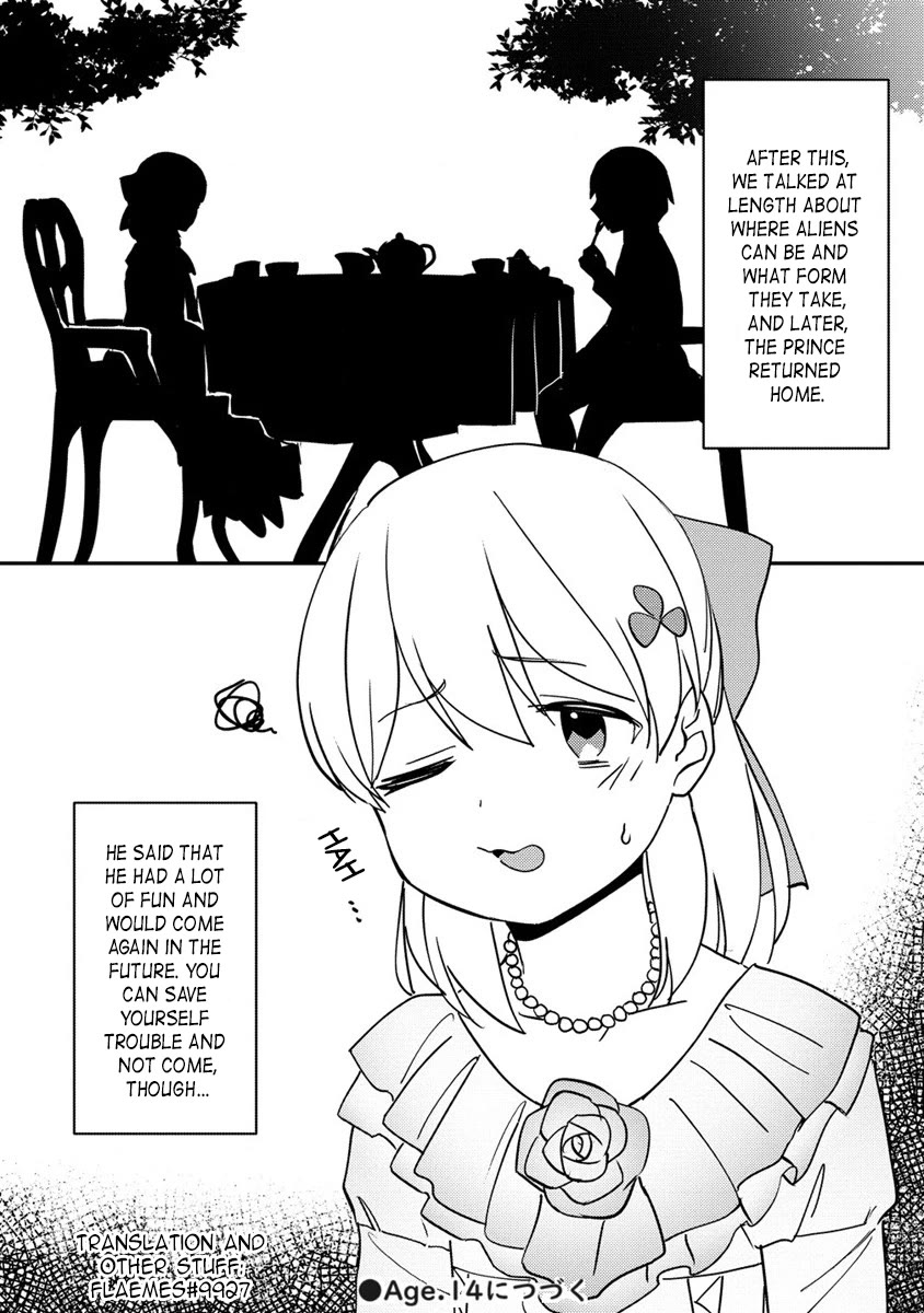 Since I Have Been Reincarnated as the Daughter of a Duke, I, the "Girl Inside," Will Enjoy Being a Girl as Much as I Can! Chapter 13.2 page 11 - Chapter 13.2: The tea party with the prince at our home