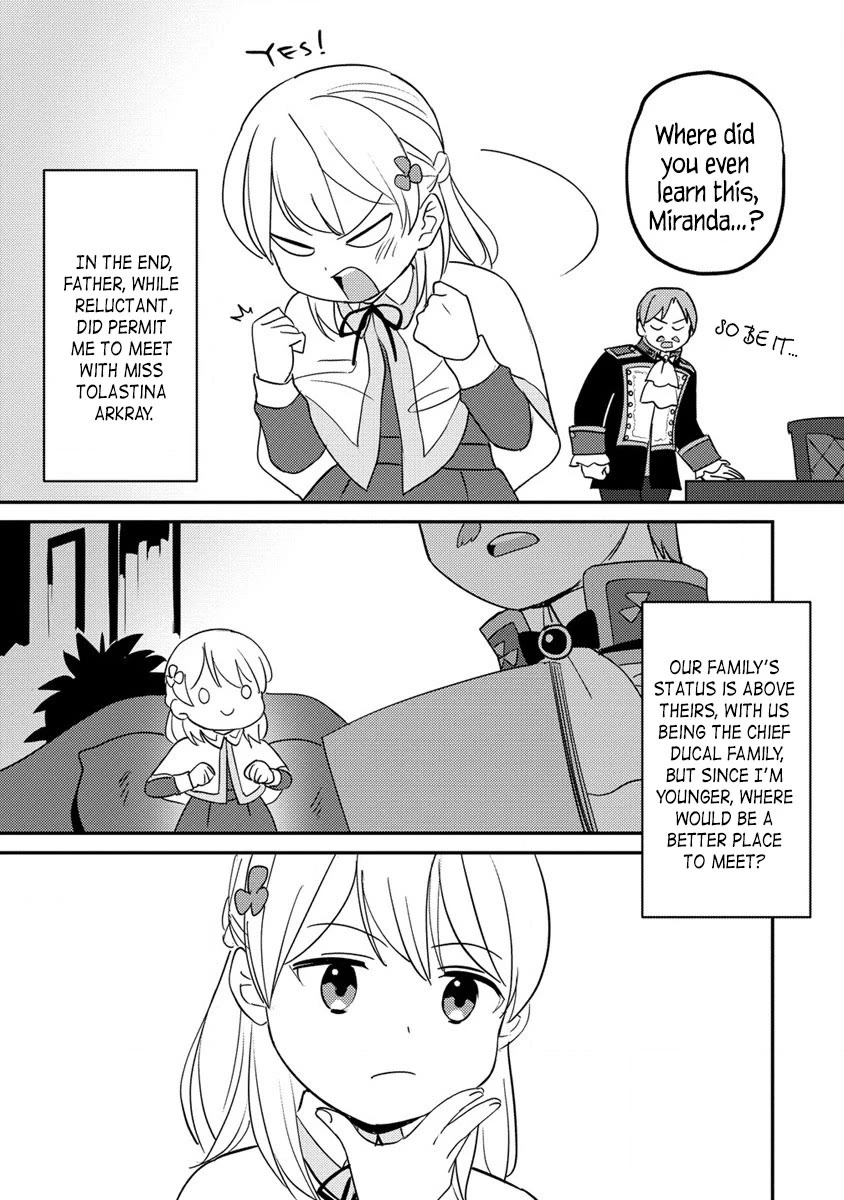Since I Have Been Reincarnated as the Daughter of a Duke, I, the "Girl Inside," Will Enjoy Being a Girl as Much as I Can! Chapter 14.2 page 9 - Chapter 14.2: I'm a fiancee candidate?!