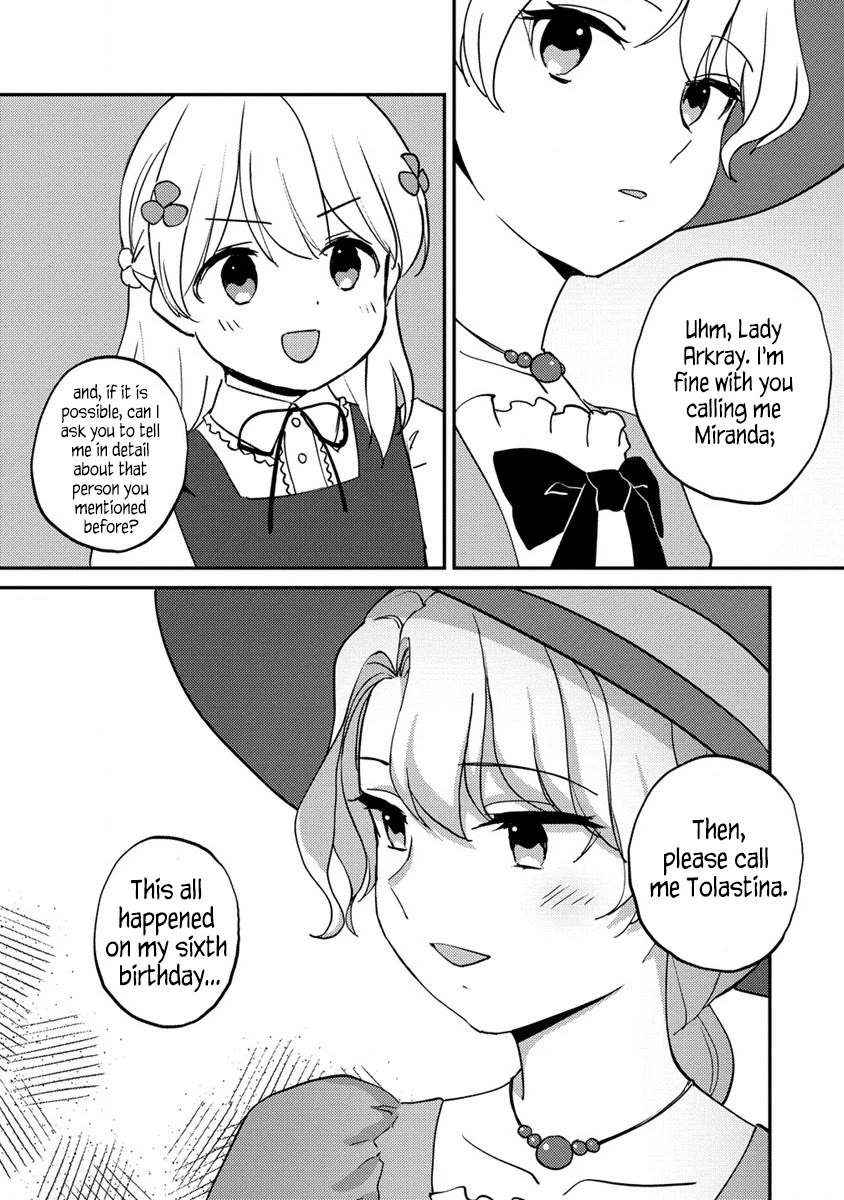 Since I Have Been Reincarnated as the Daughter of a Duke, I, the "Girl Inside," Will Enjoy Being a Girl as Much as I Can! Chapter 16.1 page 5 - Chapter 16.1: Lady Tolastina's circumstances