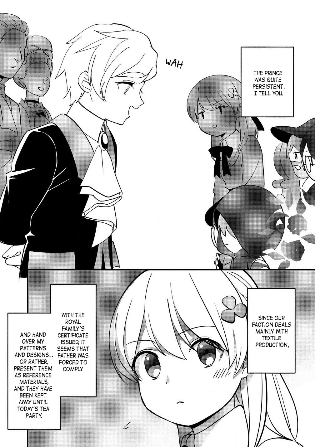 Since I Have Been Reincarnated as the Daughter of a Duke, I, the "Girl Inside," Will Enjoy Being a Girl as Much as I Can! Chapter 18.1 page 4 - Chapter 18.1: Social season tea party