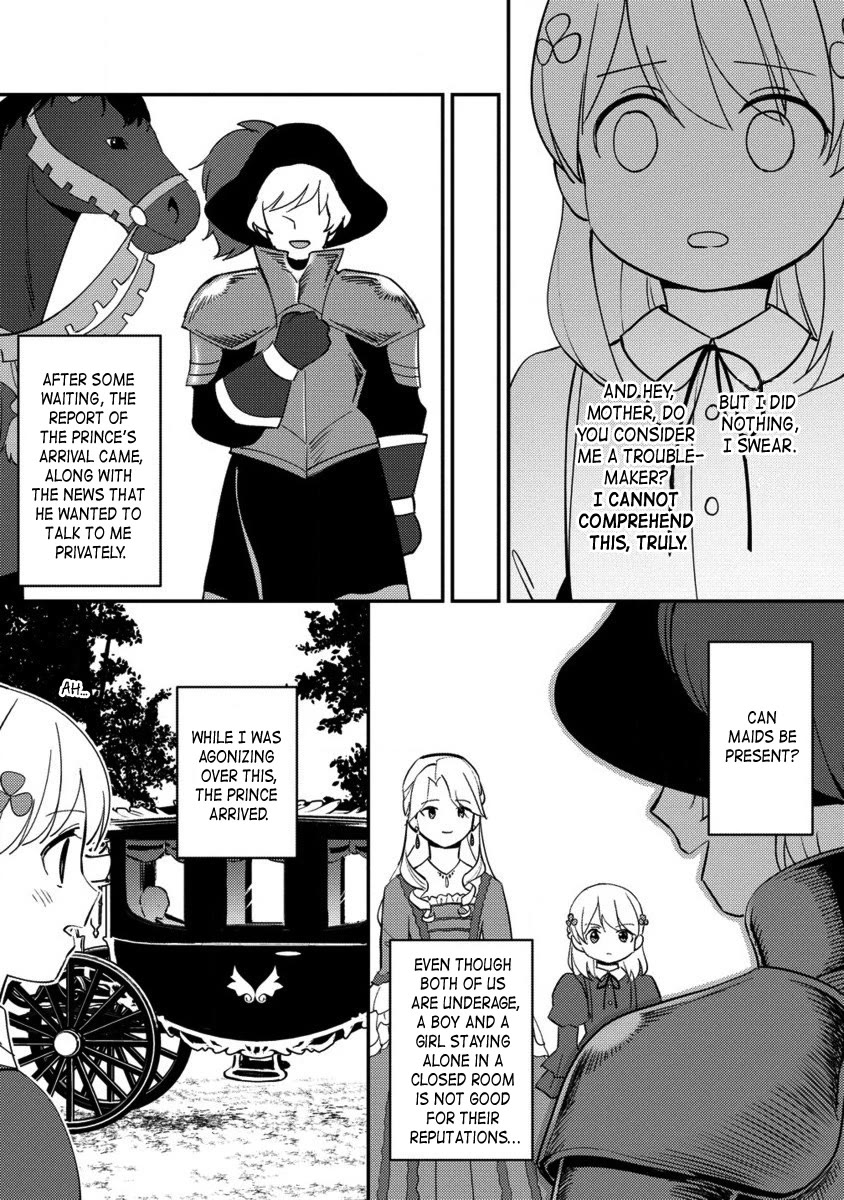 Since I Have Been Reincarnated as the Daughter of a Duke, I, the "Girl Inside," Will Enjoy Being a Girl as Much as I Can! Chapter 19.2 page 5 - Chapter 19.2: A shock on the eve of my birthday party