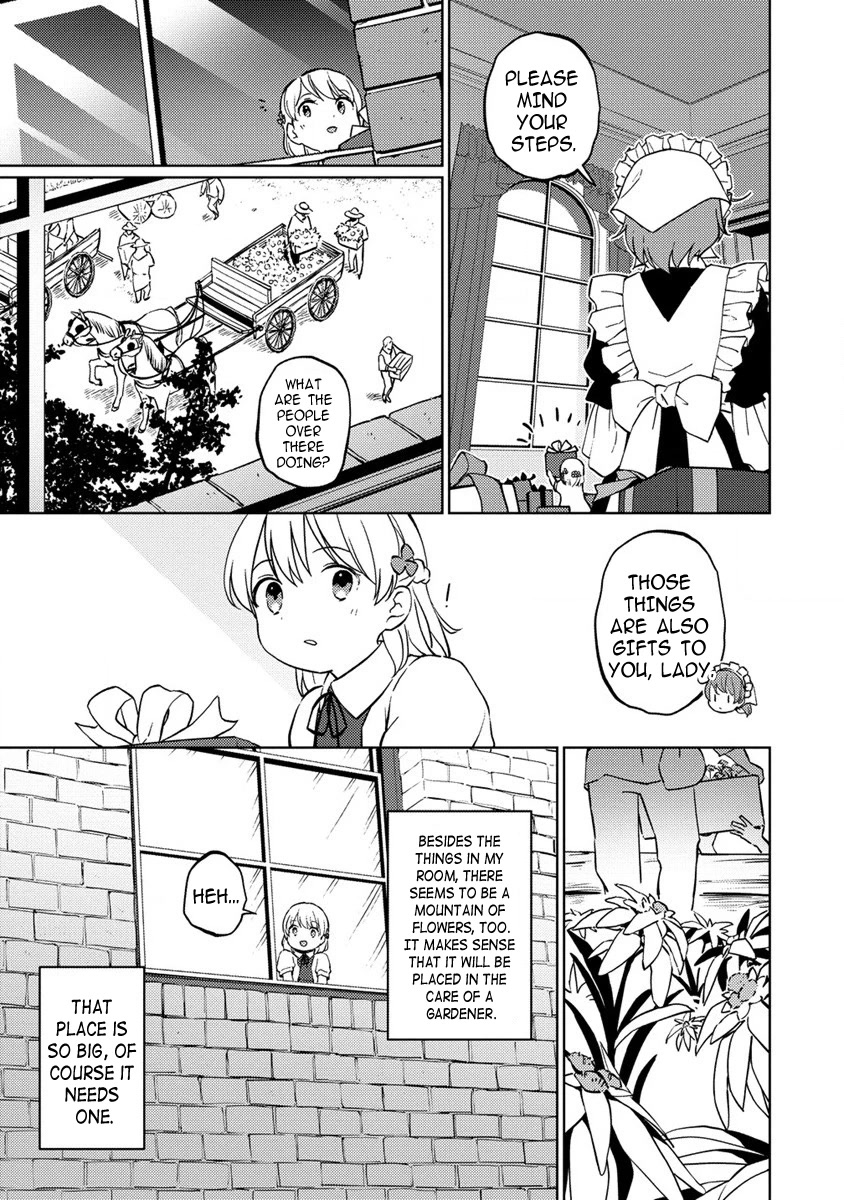 Since I Have Been Reincarnated as the Daughter of a Duke, I, the "Girl Inside," Will Enjoy Being a Girl as Much as I Can! Chapter 2 page 5 - Chapter 2: Get-well gifts