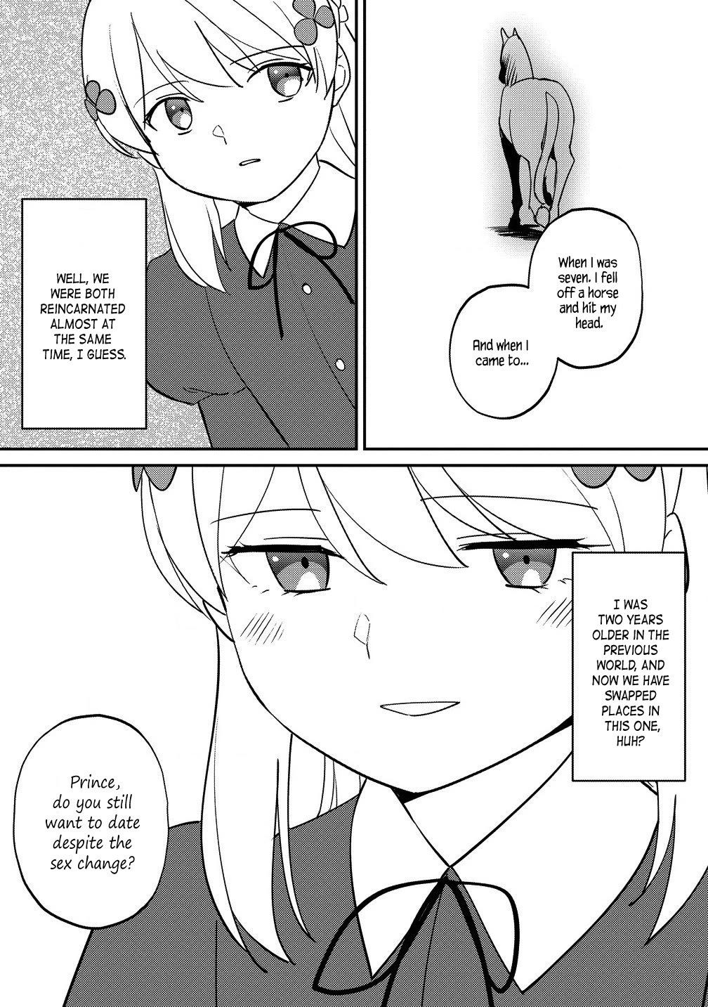 Since I Have Been Reincarnated as the Daughter of a Duke, I, the "Girl Inside," Will Enjoy Being a Girl as Much as I Can! Chapter 20.1 page 12 - Chapter 20.1: I learn of the prince's secret