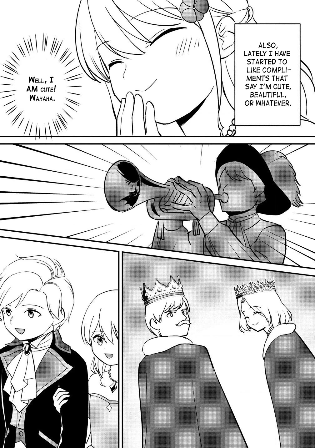 Since I Have Been Reincarnated as the Daughter of a Duke, I, the "Girl Inside," Will Enjoy Being a Girl as Much as I Can! Chapter 22.1 page 13 - Chapter 22.1: Queen's education and tea times with the prince