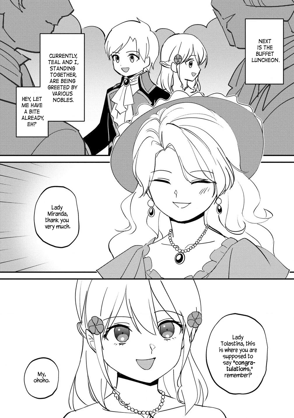 Since I Have Been Reincarnated as the Daughter of a Duke, I, the "Girl Inside," Will Enjoy Being a Girl as Much as I Can! Chapter 22.2 page 2 - Chapter 22.2: Queen's education and tea times with the prince