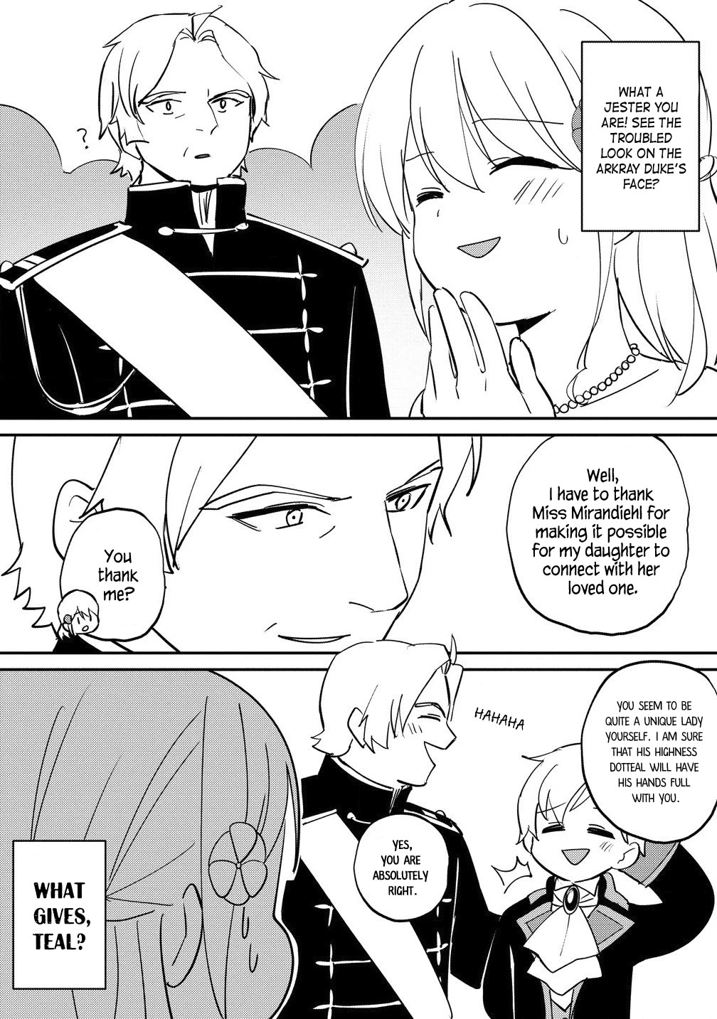 Since I Have Been Reincarnated as the Daughter of a Duke, I, the "Girl Inside," Will Enjoy Being a Girl as Much as I Can! Chapter 22.2 page 3 - Chapter 22.2: Queen's education and tea times with the prince
