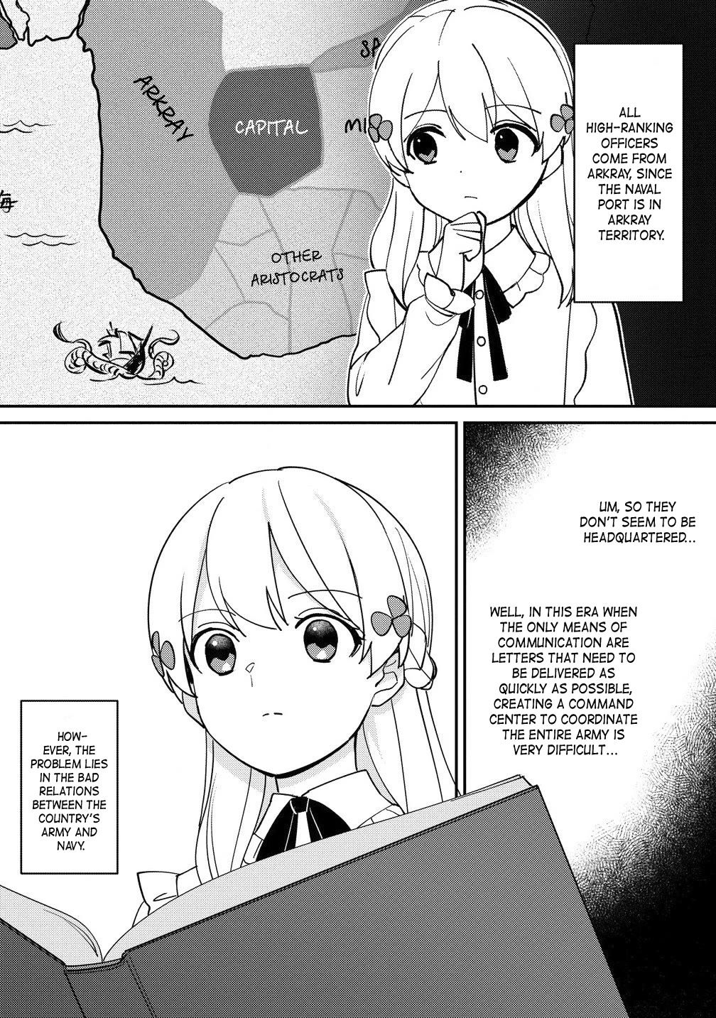 Since I Have Been Reincarnated as the Daughter of a Duke, I, the "Girl Inside," Will Enjoy Being a Girl as Much as I Can! Chapter 23.1 page 4 - Chapter 23.1: Military reform