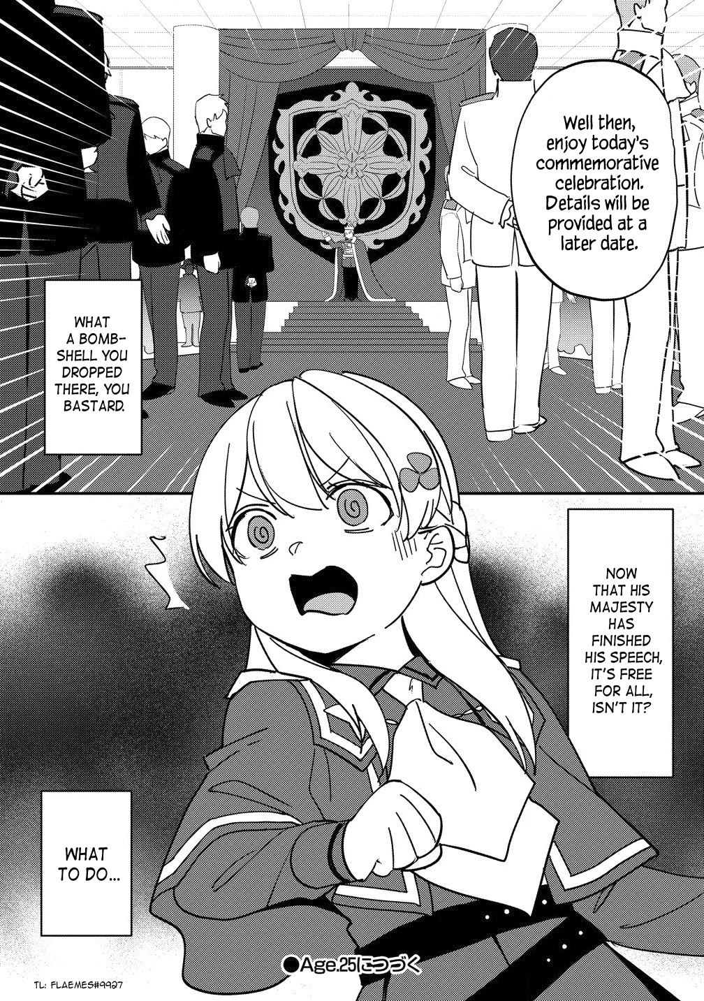 Since I Have Been Reincarnated as the Daughter of a Duke, I, the "Girl Inside," Will Enjoy Being a Girl as Much as I Can! Chapter 24.2 page 10 - Chapter 24.2: I am invited to the party celebrating the founding of the military