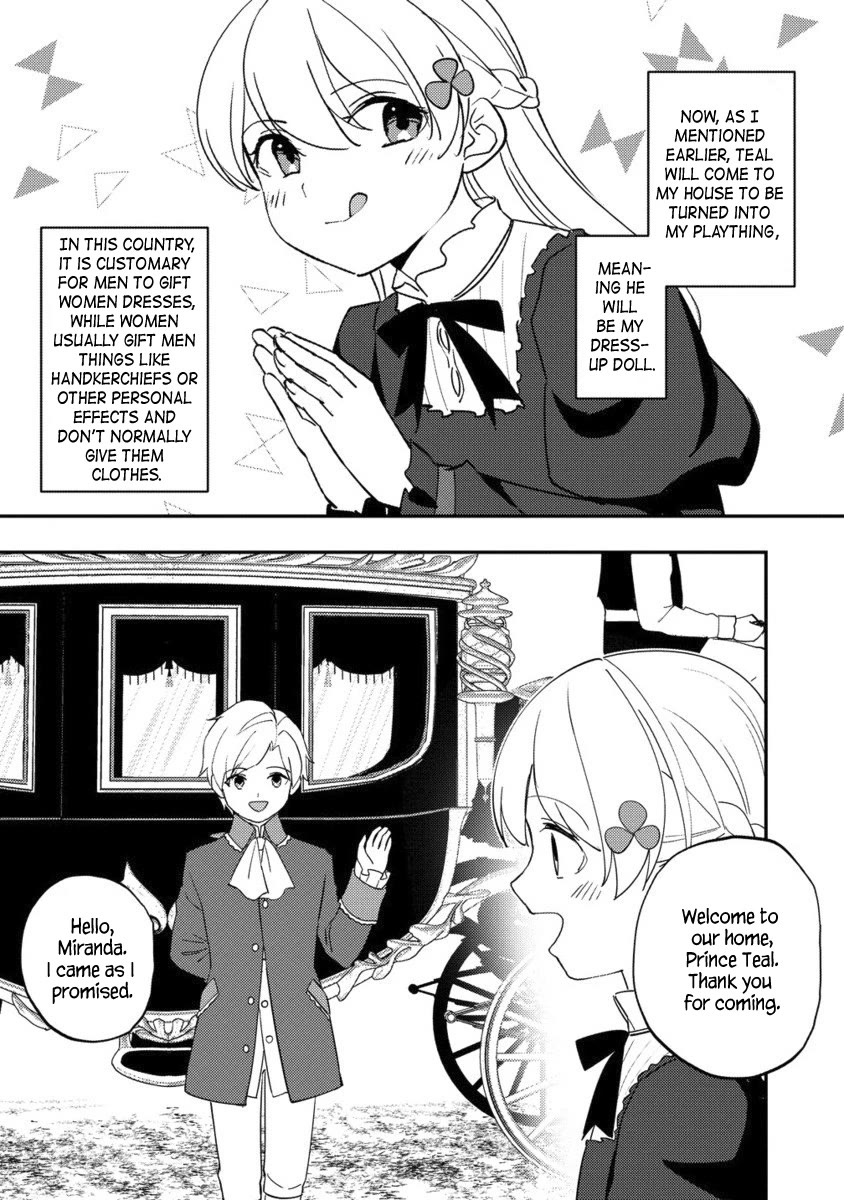 Since I Have Been Reincarnated as the Daughter of a Duke, I, the "Girl Inside," Will Enjoy Being a Girl as Much as I Can! Chapter 25.2 page 4 - Chapter 25.2: Prince the plaything