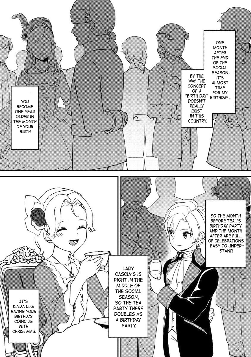 Since I Have Been Reincarnated as the Daughter of a Duke, I, the "Girl Inside," Will Enjoy Being a Girl as Much as I Can! Chapter 26.2 page 4 - Chapter 26.2: Birthday party preparations