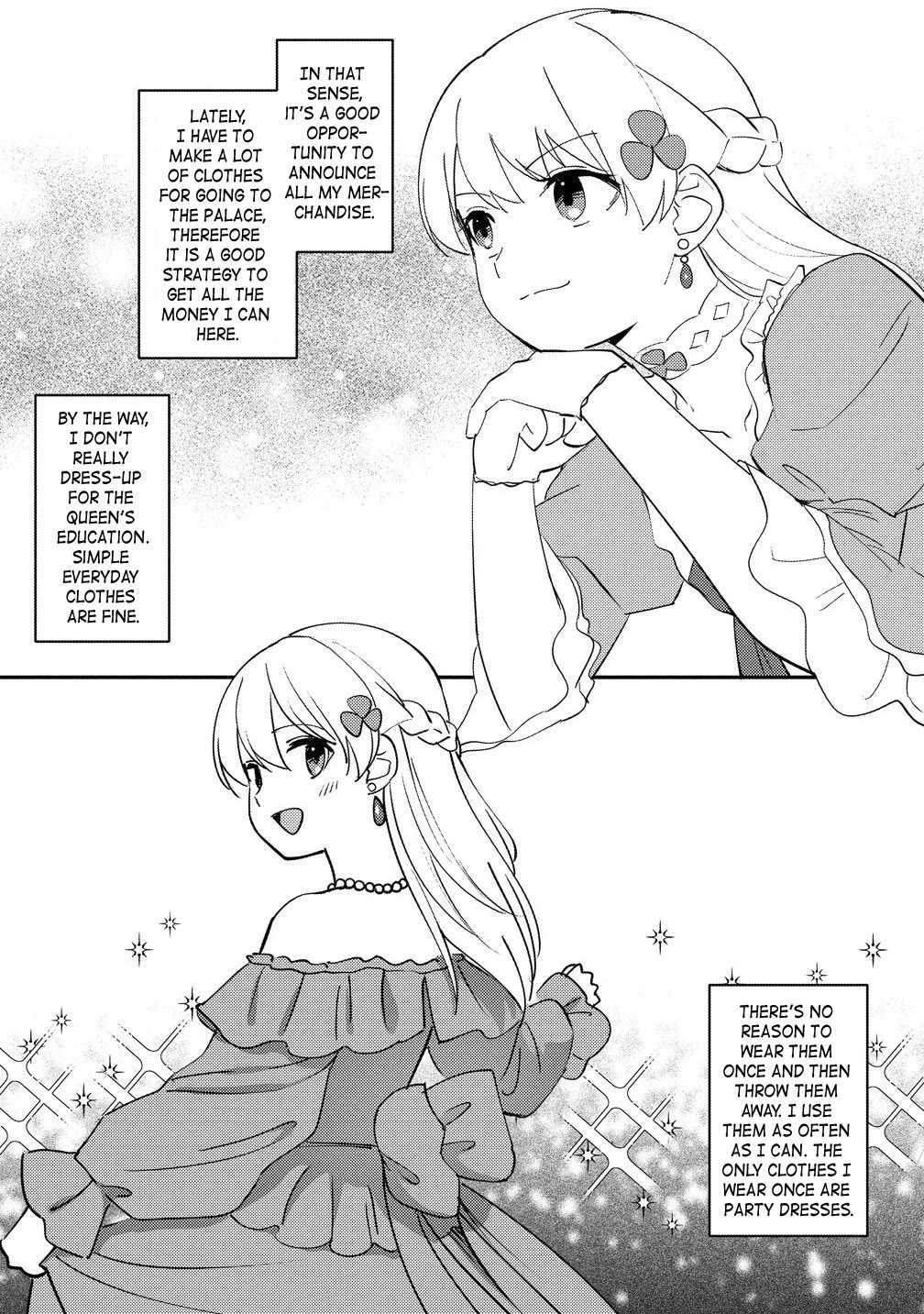 Since I Have Been Reincarnated as the Daughter of a Duke, I, the "Girl Inside," Will Enjoy Being a Girl as Much as I Can! Chapter 27.1 page 3 - Chapter 27.1: A fashion leader? What's that? Is it tasty?