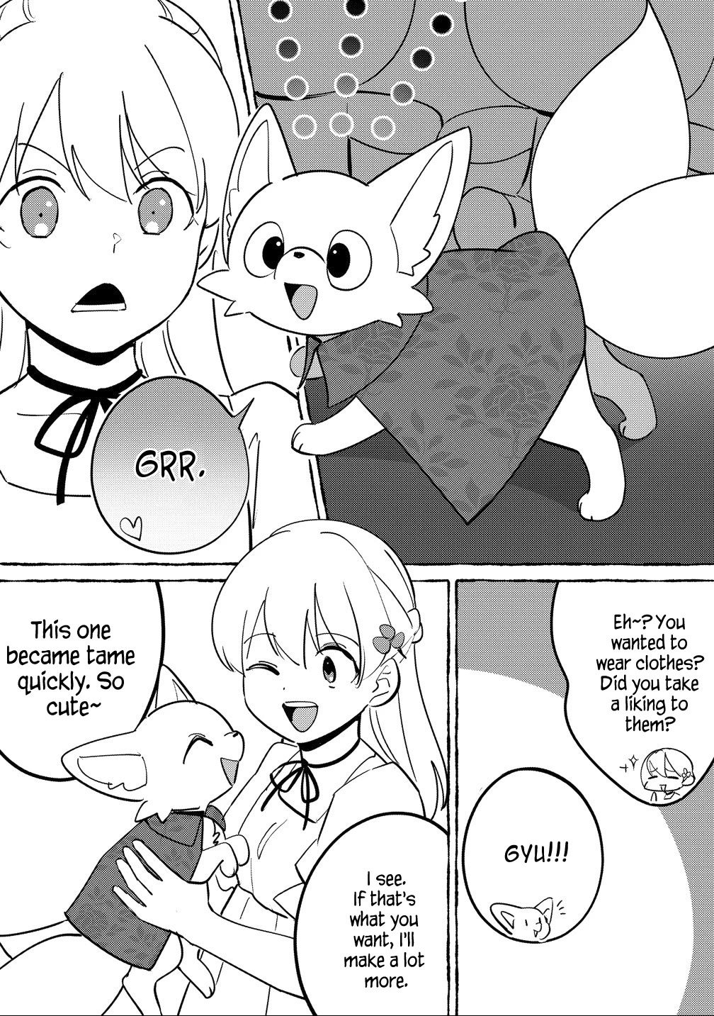 Since I Have Been Reincarnated as the Daughter of a Duke, I, the "Girl Inside," Will Enjoy Being a Girl as Much as I Can! Chapter 29 page 8 - Chapter 29: Epilogue — Miranda and a pet
