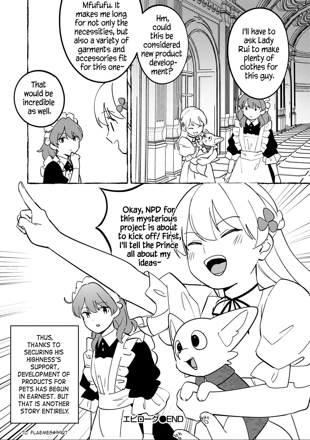 Since I Have Been Reincarnated as the Daughter of a Duke, I, the "Girl Inside," Will Enjoy Being a Girl as Much as I Can! Chapter 29 page 9 - Chapter 29: Epilogue — Miranda and a pet