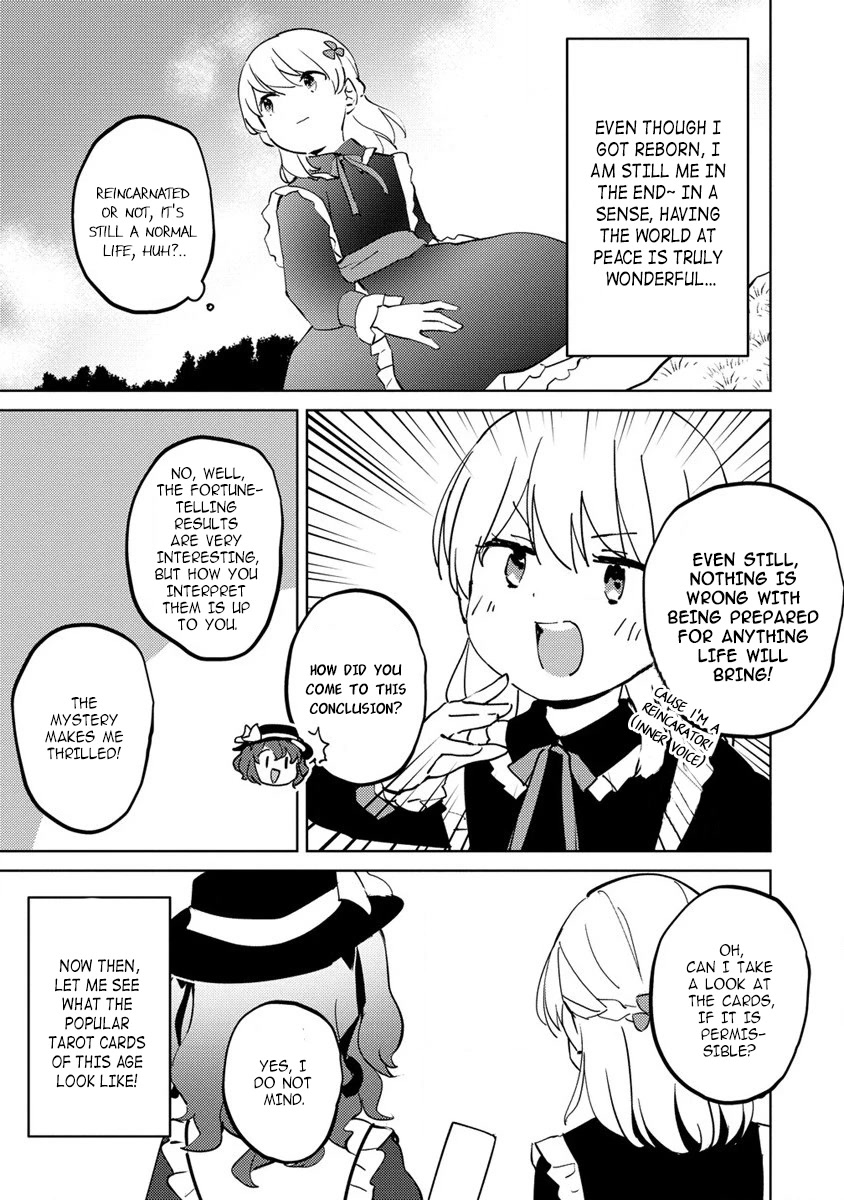 Since I Have Been Reincarnated as the Daughter of a Duke, I, the "Girl Inside," Will Enjoy Being a Girl as Much as I Can! Chapter 8.1 page 7 - Chapter 8.1: I'm doing fortune-telling?