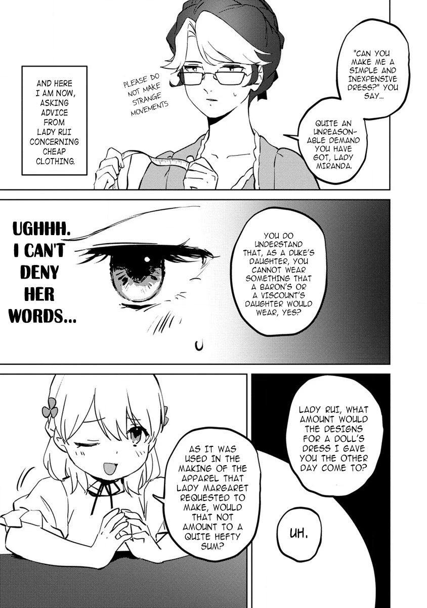 Since I Have Been Reincarnated as the Daughter of a Duke, I, the "Girl Inside," Will Enjoy Being a Girl as Much as I Can! Chapter 8.2 page 5 - Chapter 8.2: I'm doing fortune-telling?
