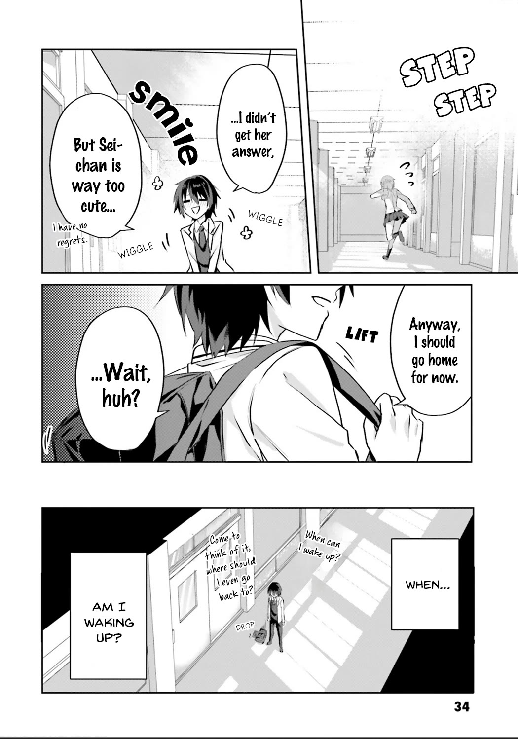 Since I’ve Entered the World of Romantic Comedy Manga, I’ll Do My Best to Make the Losing Heroine Happy Chapter 1 page 34 - Chapter 1: I Will Make You Happy