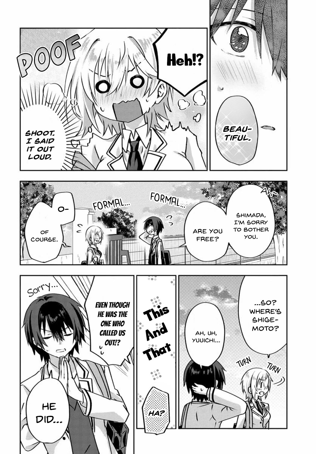 Since I’ve Entered the World of Romantic Comedy Manga, I’ll Do My Best to Make the Losing Heroine Happy Chapter 3.5 page 4 - Chapter 3.5: Intermission