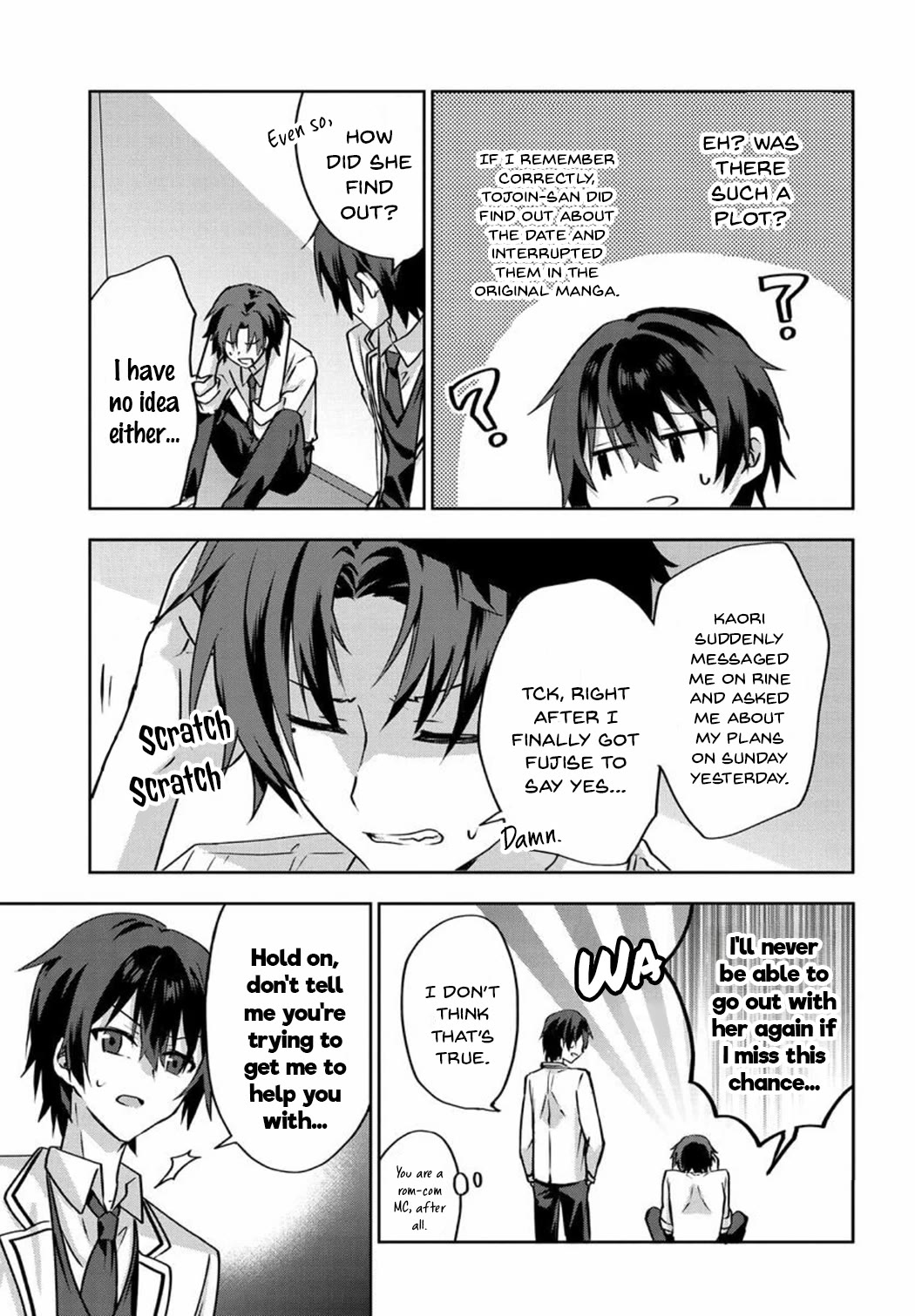 Since I’ve Entered the World of Romantic Comedy Manga, I’ll Do My Best to Make the Losing Heroine Happy Chapter 3 page 3 - Chapter 3: Absolutely Not! It Will Kill Me!