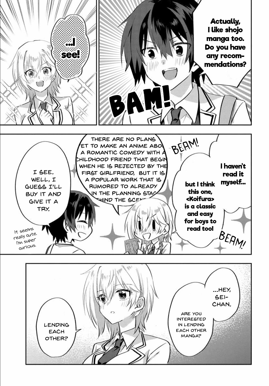Since I’ve Entered the World of Romantic Comedy Manga, I’ll Do My Best to Make the Losing Heroine Happy Chapter 5.1 page 9 - Chapter 5.1