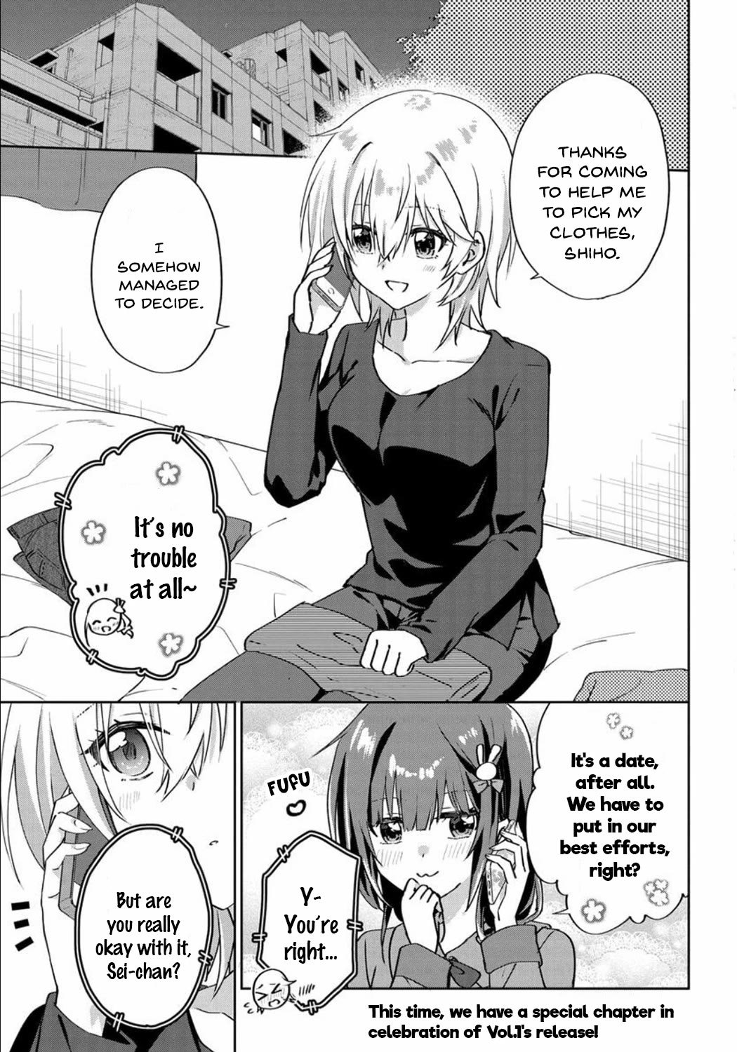 Since I’ve Entered the World of Romantic Comedy Manga, I’ll Do My Best to Make the Losing Heroine Happy Chapter 6.6 page 1 - Chapter 6.6: Vol.1 Special