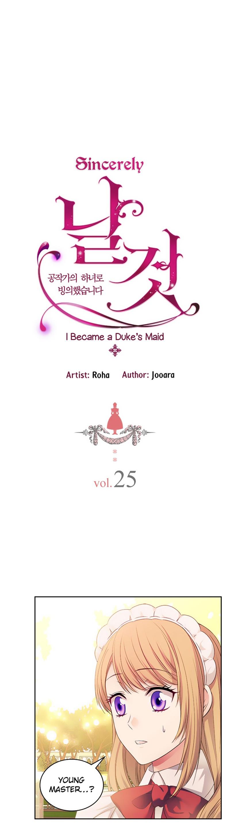 Sincerely: I Became a Duke's Maid Chapter 25 page 3 - Chapter 25