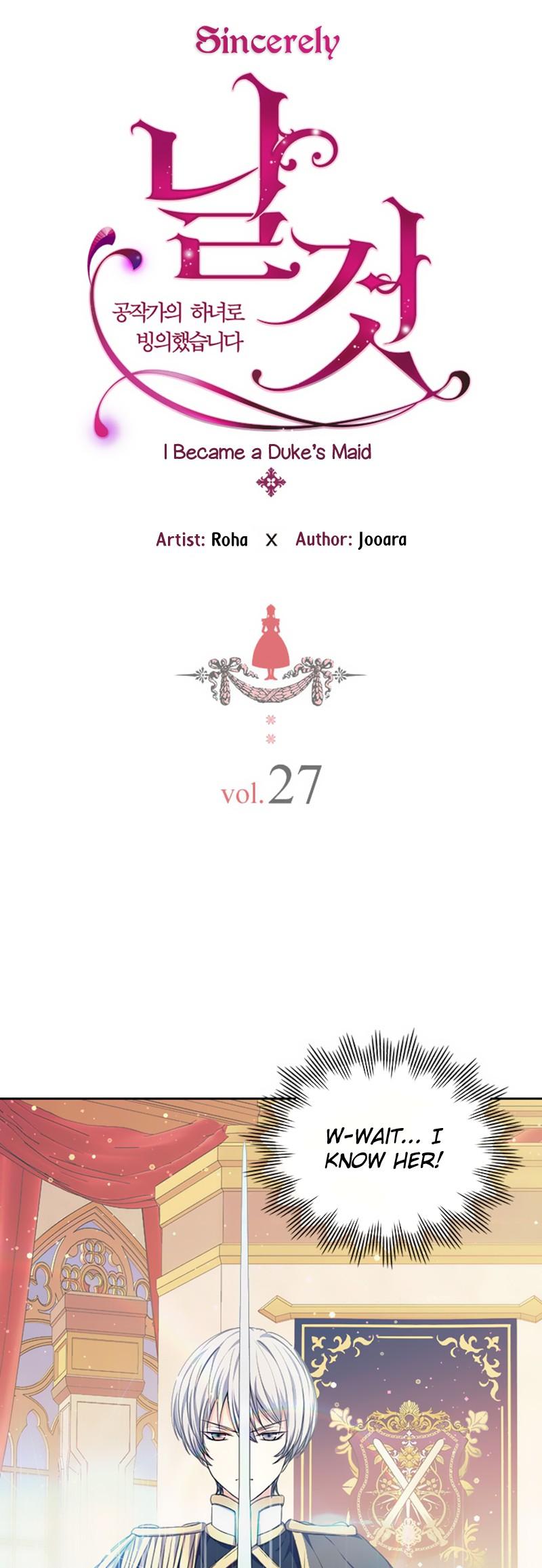 Sincerely: I Became a Duke's Maid Chapter 27 page 2 - Chapter 27