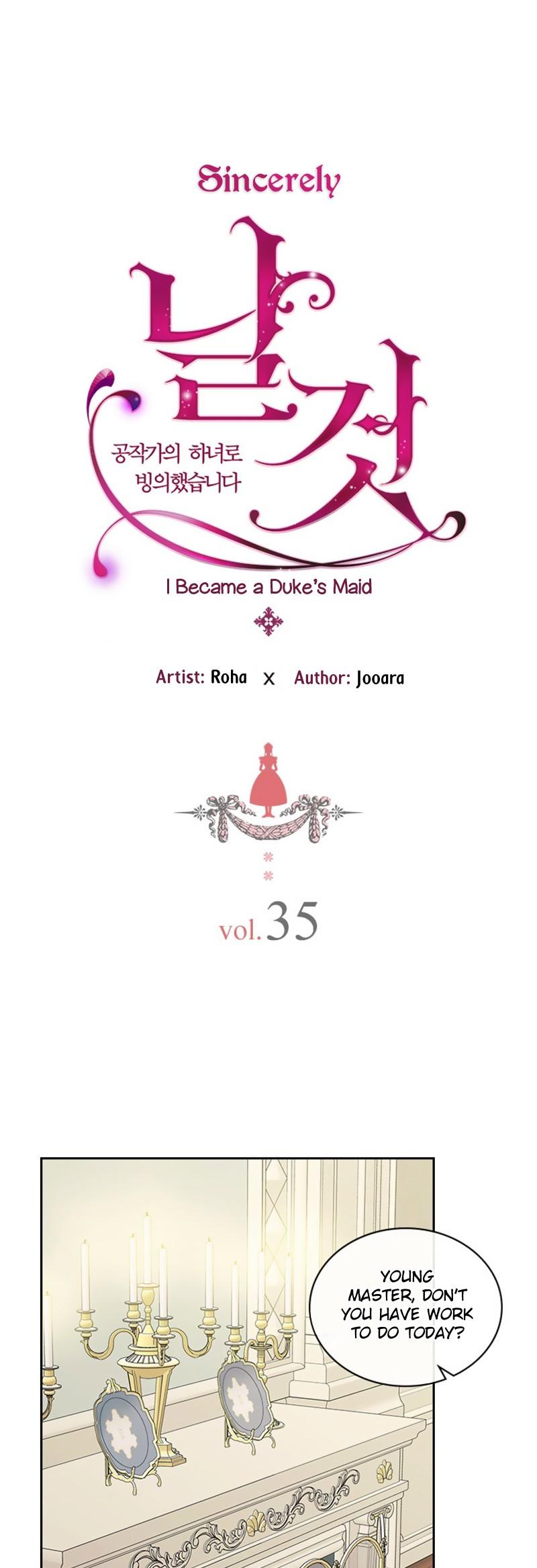 Sincerely: I Became a Duke's Maid Chapter 35 page 2 - Chapter 35