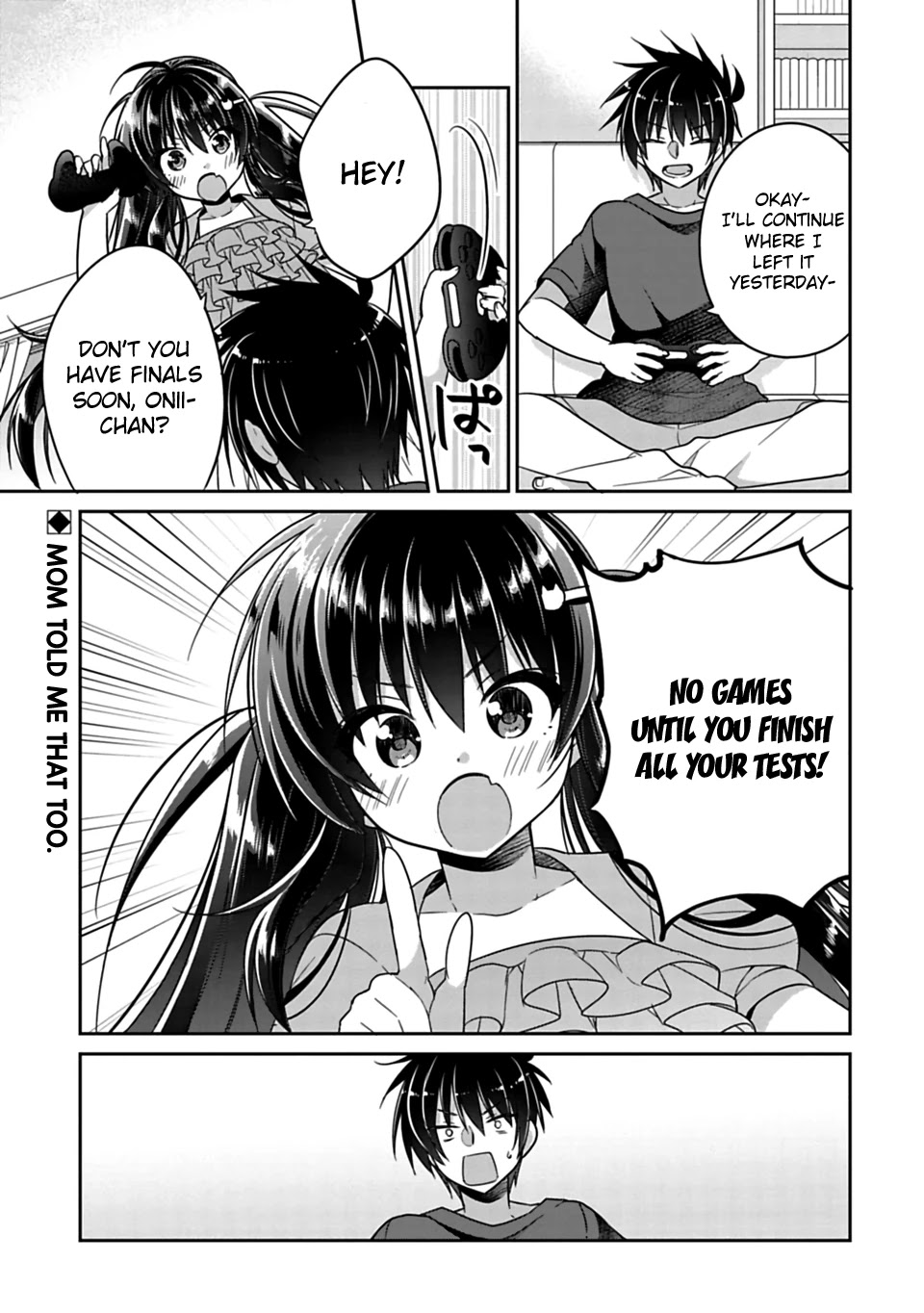 Siscon Ani to Brocon Imouto ga Shoujiki ni Nattara Chapter 11 page 1 - Chapter 11: When You Need To Have Self-control