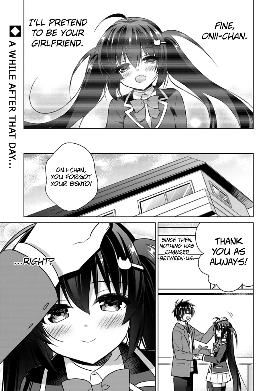 Siscon Ani to Brocon Imouto ga Shoujiki ni Nattara Chapter 2 page 1 - Chapter 2: When a Brother and a Sister Start Dating