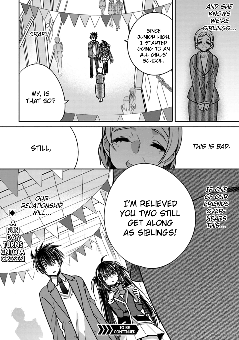 Siscon Ani to Brocon Imouto ga Shoujiki ni Nattara Chapter 25 page 8 - Chapter 25: When We're Together at the School Festival