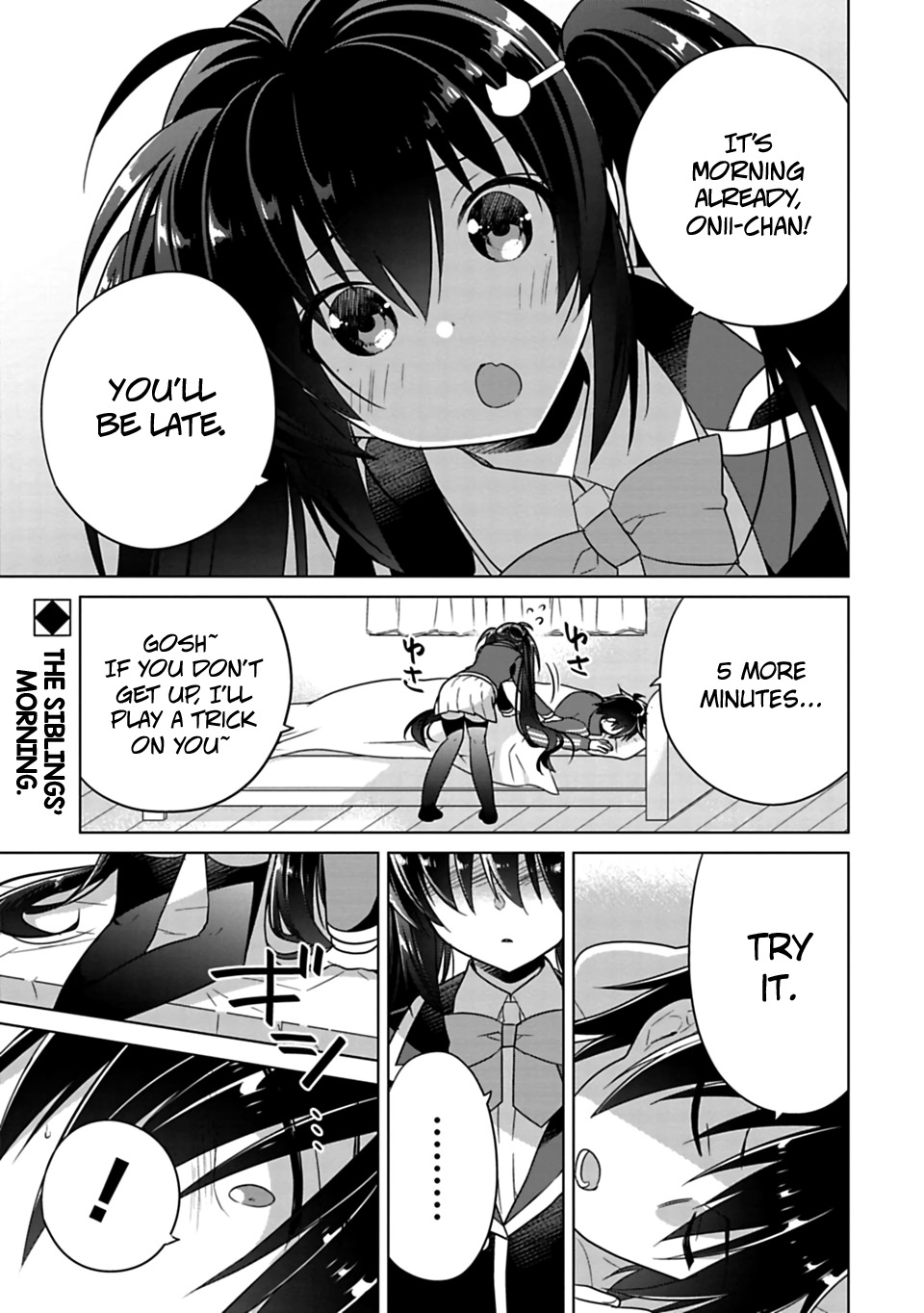 Siscon Ani to Brocon Imouto ga Shoujiki ni Nattara Chapter 3 page 1 - Chapter 3: When a Siscon Brother and a Brocon Sister Become Honest