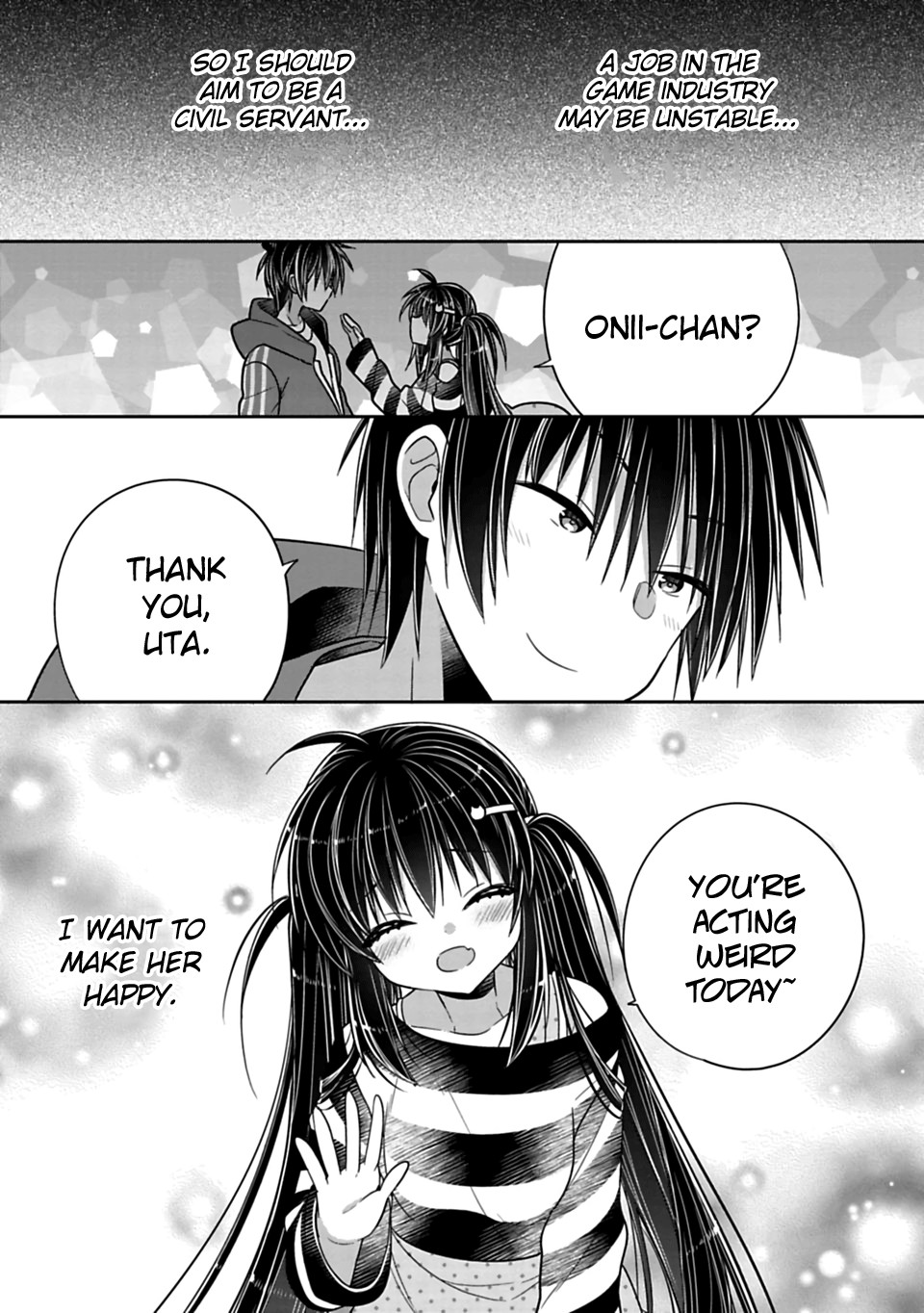 Siscon Ani to Brocon Imouto ga Shoujiki ni Nattara Chapter 36 page 11 - Chapter 36: When You Want to Think About the Future