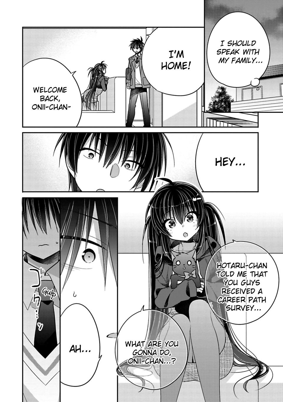 Siscon Ani to Brocon Imouto ga Shoujiki ni Nattara Chapter 37 page 4 - Chapter 37: When I Make My Choice For Your Sake