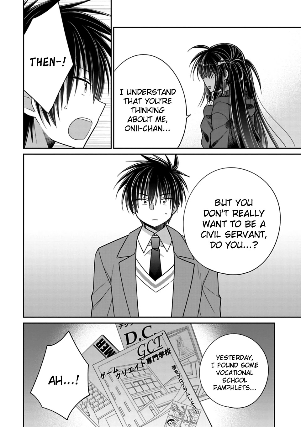 Siscon Ani to Brocon Imouto ga Shoujiki ni Nattara Chapter 38 page 2 - Chapter 38: When You Consider the Road to Happiness