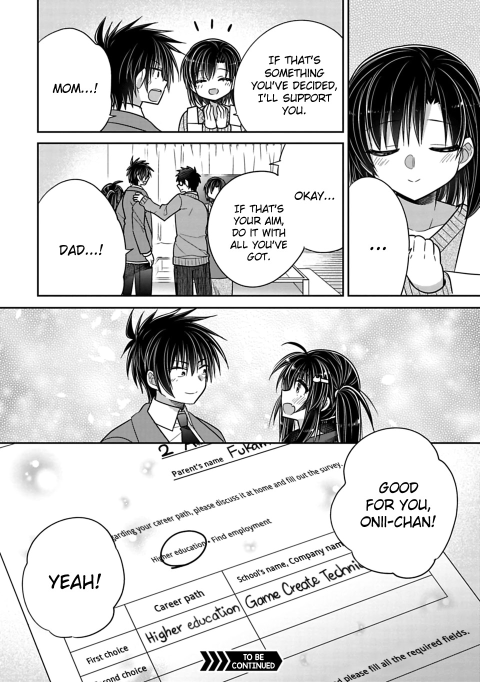 Siscon Ani to Brocon Imouto ga Shoujiki ni Nattara Chapter 38 page 8 - Chapter 38: When You Consider the Road to Happiness