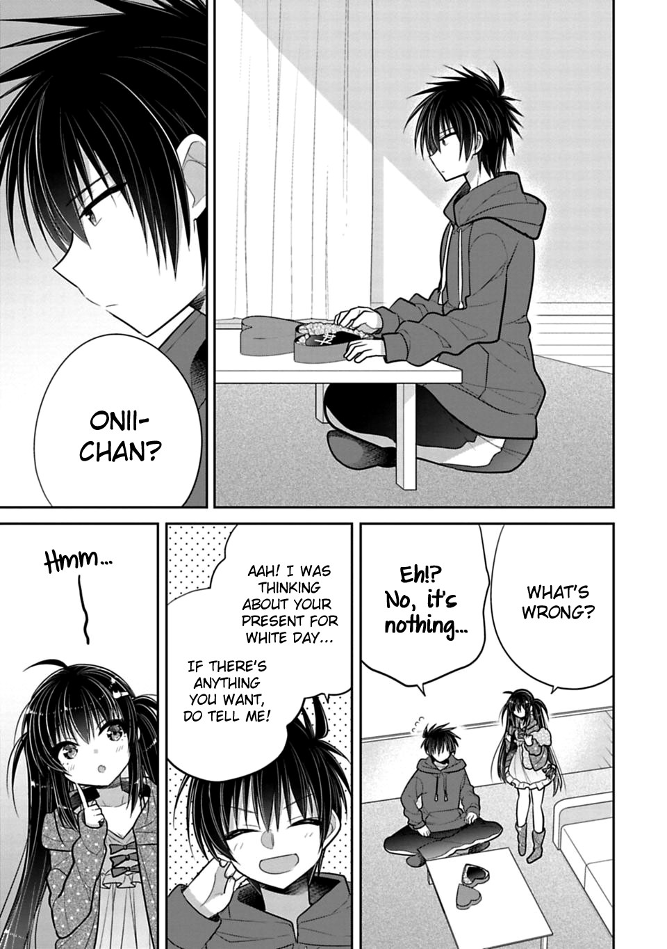 Siscon Ani to Brocon Imouto ga Shoujiki ni Nattara Chapter 40 page 5 - Chapter 40: When You Think About Your Lover and Your Family