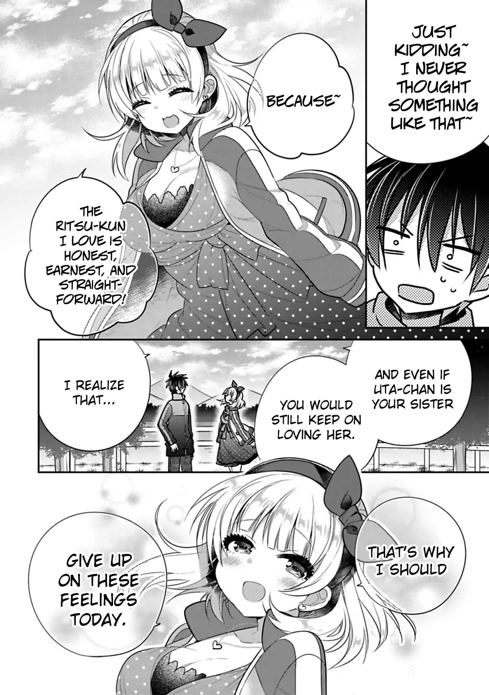 Siscon Ani to Brocon Imouto ga Shoujiki ni Nattara Chapter 43.5 page 2 - Chapter 43.5: When You Can't Stop the Overflowing Tears - Part Two
