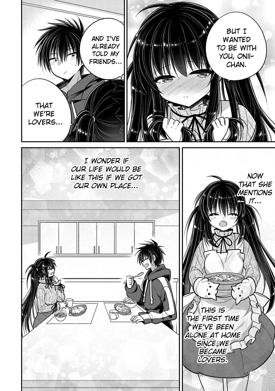 Siscon Ani to Brocon Imouto ga Shoujiki ni Nattara Chapter 44 page 2 - Chapter 44: When We Are Alone at Night