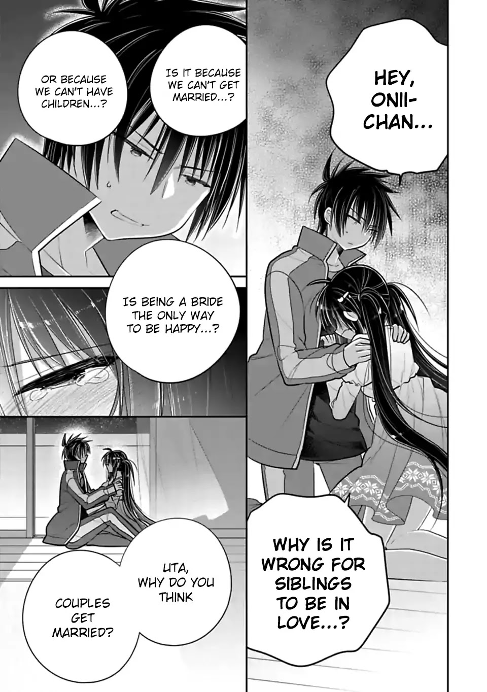 Siscon Ani to Brocon Imouto ga Shoujiki ni Nattara Chapter 46 page 5 - Chapter 46: When You Want to Pray for the Future of this Love
