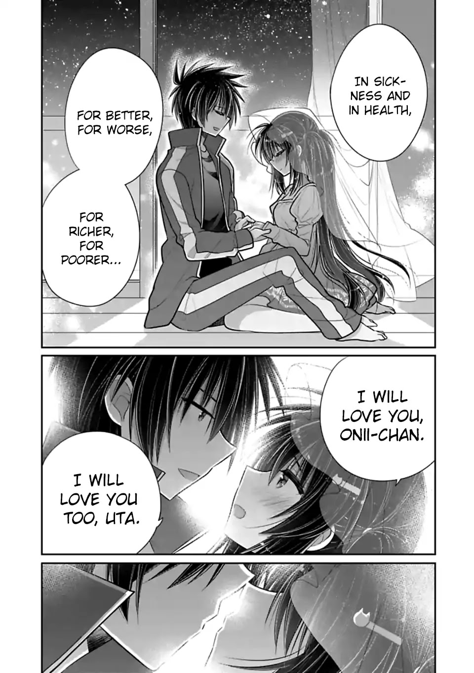 Siscon Ani to Brocon Imouto ga Shoujiki ni Nattara Chapter 46 page 9 - Chapter 46: When You Want to Pray for the Future of this Love